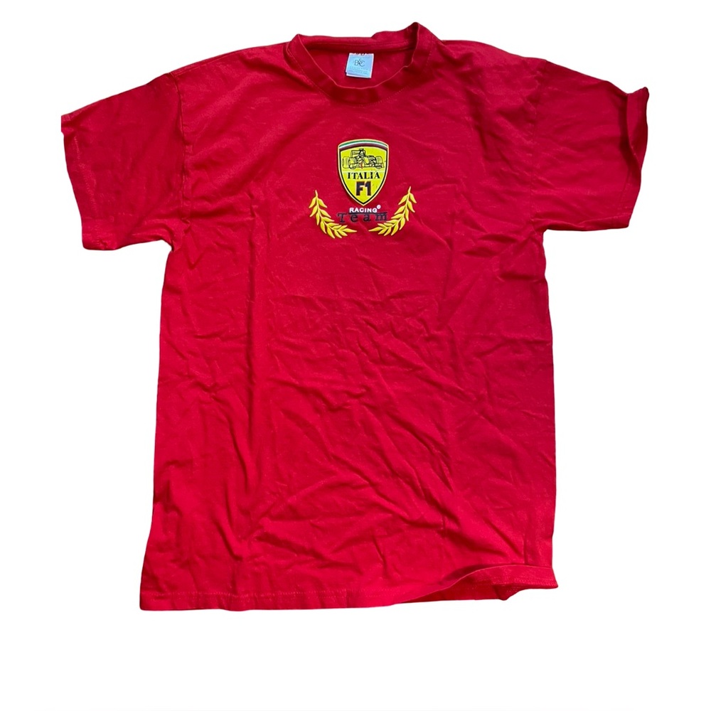 F1 Italian Racing Team vintage short sleeve red shirt large